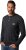 JP1880 T-Shirt Henley Long Sleeve Black TALL - HERENKLEDING MT-6XLT - Tall Kleding Heren