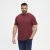 North Latitude T-Shirt O-Neck Bordeaux TALL - TALL T-shirts - TALL T-Shirts Heren