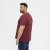 North Latitude T-Shirt O-Neck Bordeaux TALL - TALL T-shirts - TALL T-Shirts Heren