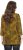 Ulla Popken Animal Print 3/4 Sleeve V-Neck Tee Neon Orange - T-shirts - 