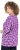 Ulla Popken Snowflake Print 3/4 Sleeve A-Line Tee Dark Purple - Bedrukte T-shirts voor dames - 