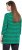 Ulla Popken Striped 3/4 Sleeve A-Line Tee Moss Green - T-shirts - 