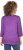 Ulla Popken UNIQUE Embroidered 3/4 Sleeve Tee Purple - T-shirts - 