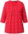 Ulla Popken Minimal Floral Print 3/4 Sleeve Tee Neon Red - Bedrukte T-shirts voor dames - 