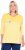 Ulla Popken Paper Boat Print 3/4 Sleeve Tee Sun Yellow - Bedrukte T-shirts voor dames - 