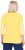Ulla Popken Paper Boat Print 3/4 Sleeve Tee Sun Yellow - Bedrukte T-shirts voor dames - 