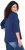 Ulla Popken Rebel 3/4 Sleeve Graphic Tee Ink Blue - T-shirts - 