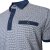 Kam Jeans 5528 AOP Print with Jacquard Collar/Cuffs Polo Navy - Polo shirts - Grote Maten Poloshirts Heren