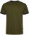 Kam Jeans 5781 Ringer Tee with Shoulder Tape Dark Olive - T-shirts - Grote Maten T-shirts Heren