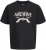 Jack & Jones Dover Denim O-Neck T-Shirt Black - T-shirts - Grote Maten T-shirts Heren