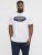 Jack & Jones Dover Denim O-Neck T-Shirt White - T-shirts - Grote Maten T-shirts Heren