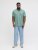 Jack & Jones College Logo Short Sleeve Polo Turquoise - Polo shirts - Grote Maten Poloshirts Heren