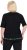 Ulla Popken Classic Fit Half-Sleeve Crew Neck T-shirt With Hem Inscription Black - Bedrukte T-shirts voor dames - 