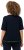 Ulla Popken Classic Fit Half-Sleeve Crew Neck T-shirt With Hem Inscription Navy Blue - Bedrukte T-shirts voor dames - 