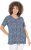 Ulla Popken So Many Dots Tee Navy Blue - Bedrukte T-shirts voor dames - 