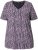 Ulla Popken So Many Dots Tee Light Heather - Bedrukte T-shirts voor dames - 