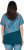 Ulla Popken Quick Drying Geometric Print Short Sleeve Tee Dark Petrol - Bedrukte T-shirts voor dames - 