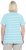 Ulla Popken Palm Tree Embroidered Tee Deep Aqua - Bedrukte T-shirts voor dames - 