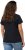 Ulla Popken BISOUS Short Sleeve Graphic Tee Navy Blue - Bedrukte T-shirts voor dames - 