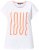 Ulla Popken LOVE Short Sleeve Graphic Tee Snow White - Bedrukte T-shirts voor dames - 