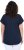 Ulla Popken Metallic Animal Cap Sleeve Graphic Tee Navy - Bedrukte T-shirts voor dames - 