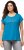 Ulla Popken Metallic Animal Cap Sleeve Graphic Tee Sapphire Blue - Bedrukte T-shirts voor dames - 