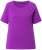 Ulla Popken TRUE Lettering Short Sleeve Tee Purple - Bedrukte T-shirts voor dames - 