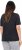 Ulla Popken Easy Short Sleeve Acid Wash Graphic Tee Black - Bedrukte T-shirts voor dames - 