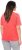 Ulla Popken Easy Short Sleeve Acid Wash Graphic Tee Light Red - Bedrukte T-shirts voor dames - 