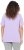 Ulla Popken Metallic Feather Short Sleeve Graphic Tee Lavender - Bedrukte T-shirts voor dames - 