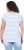 Ulla Popken Striped Short Sleeve Citrus Graphic Tee Light Blue - Bedrukte T-shirts voor dames - 