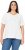 Ulla Popken Embroidered Sunrise Lettering Tee Off-White - Bedrukte T-shirts voor dames - 