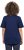Ulla Popken Marine Print Short Sleeve Tee Ink Blue - Bedrukte T-shirts voor dames - 