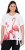 Ulla Popken Flamingo Short Sleeve Graphic Tee Off-White - Bedrukte T-shirts voor dames - 