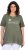 Ulla Popken Sunset Lettering Short Sleeve Graphic Tee Olive - Bedrukte T-shirts voor dames - 
