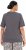 Ulla Popken Cactus Short Sleeve Graphic Tee Graphite Grey - Bedrukte T-shirts voor dames - 