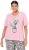 Ulla Popken Cactus Short Sleeve Graphic Tee Pink - Bedrukte T-shirts voor dames - 