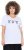 Ulla Popken Bow Short Sleeve Graphic Tee Snow White - Bedrukte T-shirts voor dames - 