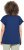 Ulla Popken Textured Paisley Motif Cap Sleeve Tee Navy - Bedrukte T-shirts voor dames - 