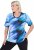 Ulla Popken Cutout Abstract Print Short Sleeve Tee Light Sapphire - Bedrukte T-shirts voor dames - 
