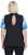 Ulla Popken Cutout Abstract Print Short Sleeve Tee Light Sapphire - Bedrukte T-shirts voor dames - 
