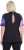 Ulla Popken Cutout Abstract Print Short Sleeve Tee Ink Blue - Bedrukte T-shirts voor dames - 