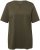 Ulla Popken Essential Notch Neck Stretch Tee Forest Green - T-shirts - 