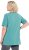 Ulla Popken Essential Notch Neck Stretch Tee Pale Green - T-shirts - 