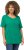 Ulla Popken Double Layer Rounded V-Neck Slim Fit Tee Emerald - T-shirts - 