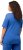 Ulla Popken Double Layer Rounded V-Neck Slim Fit Tee Blue - T-shirts - 