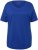 Ulla Popken Double Layer Rounded V-Neck Slim Fit Tee Cobalt Blue - T-shirts - 
