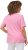 Ulla Popken Double Layer Rounded V-Neck Slim Fit Tee Light Pink - T-shirts - 