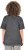 Ulla Popken Cold Dye Ruffle Edge Pocket Tee Graphite Grey - T-shirts - 