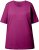 Ulla Popken Basic Round Neck Short Sleeve Relaxed Fit T-Shirt Berry Purple - T-shirts - 